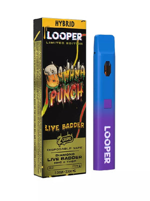 LOOPER DIAMOND LR BADDER/THCP/HHCP 2GM DISPOSABLE - BANANA PUNCH