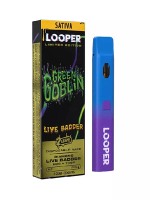 LOOPER DIAMOND LR BADDER/THCP/HHCP 2GM DISPOSABLE - GREEN GOBLIN