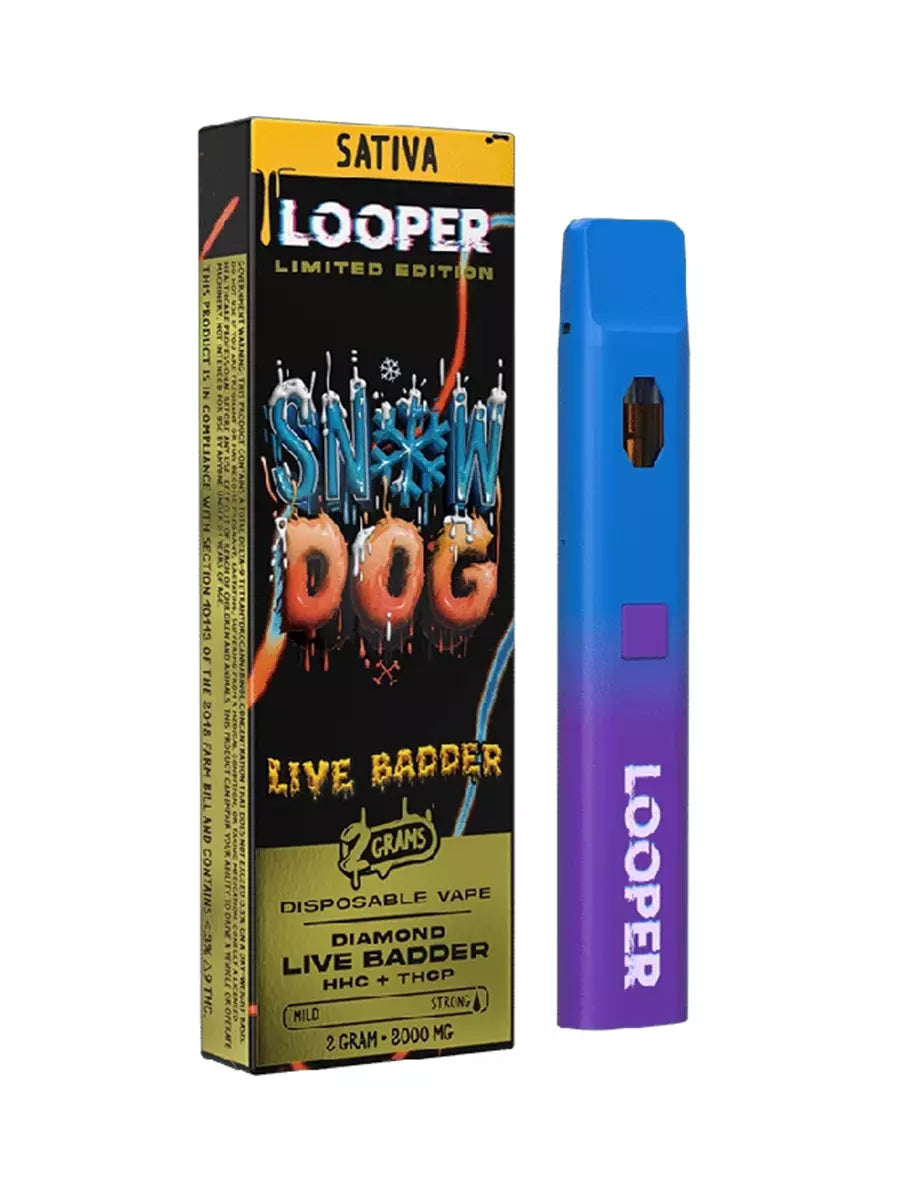 LOOPER DIAMOND LR BADDER/THCP/HHCP 2GM DISPOSABLE - SNOW DOG