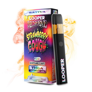 LOOPER RESERVE THCA/P/HHC/D9 1GM DISPOSABLE - STRAWBERRY COUGH