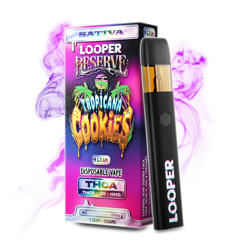 LOOPER RESERVE THCA/P/HHC/D9 1GM DISPOSABLE - TROPICANA COOKIES