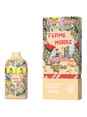 FLYING HORSE STONER BLEND THC9/P/HYD11 7GM DISPOSABLE - LAUGHING BUDDHA/BUBBA KUSH