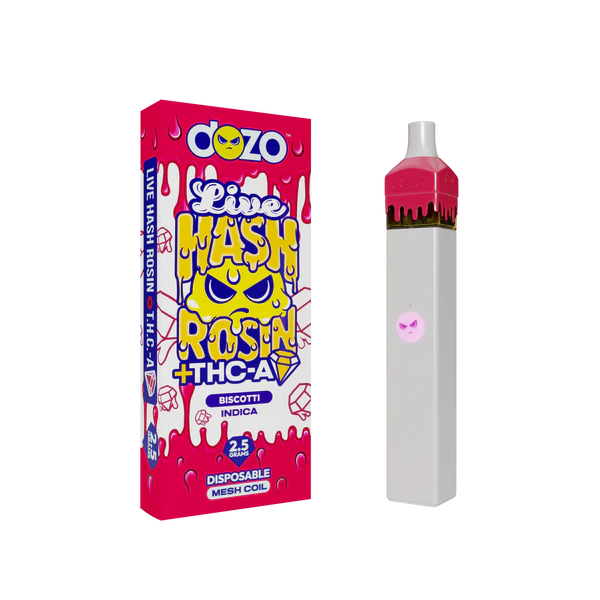 DOZO THC-A/HASH ROSIN 2.5GM DISPOSABLE - BISCOTTI