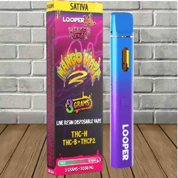 LOOPER XL MELTED THC-H/B-P2 3GM DISPOSABLE - MANGO HAZE
