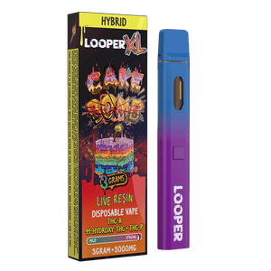 LOOPER XL THCA/11HYDROXY/P 3GM DISPOSABLE - CAKE BOMB