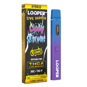 LOOPER LIVE BADDER THCA/HHCP/THCP 3GM DISPOSABLE - CANDY CHROME