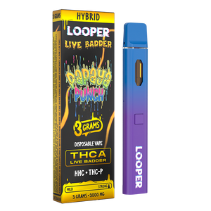 LOOPER LIVE BADDER THCA/HHCP/THCP 3GM DISPOSABLE - PAPAYA PUNCH