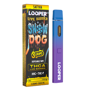 LOOPER LIVE BADDER THCA/HHCP/THCP 3GM DISPOSABLE - SNOW DOG