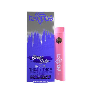 EXODUS ZOOTED ZERIES THCA+THCP+THCB LOUD RESIN 2.2G 6CT/BX DISPOSABLE -GRAPE SODA