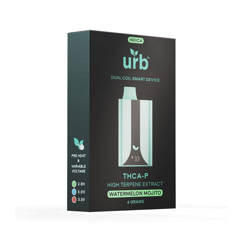 URB THCA-P HIGH TERPENE EXTRACT 6MG DISPOSABLE 6CT/BX- WATERMELON MOJITO