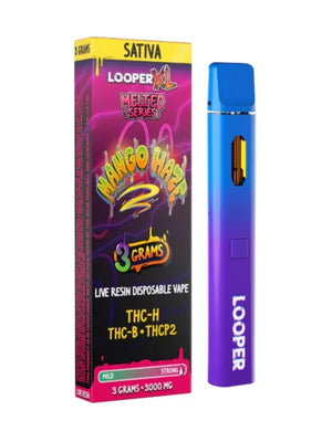 LOOPER MELTED SERIES THCH/B/THCP2 LR 2GM CARTRIDGE - MANGO HAZE