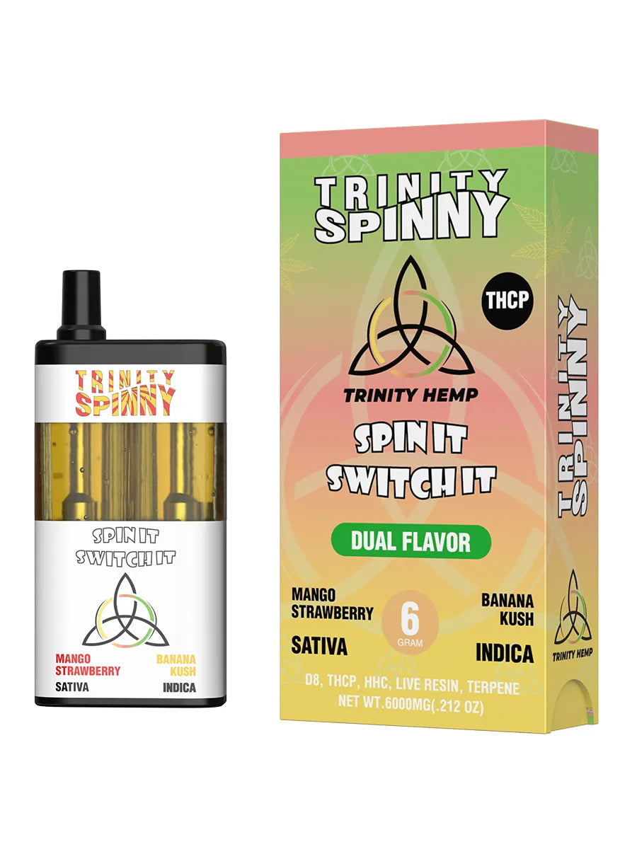 TRINITY SPINNY SWITCH IT D8/THCP/LR/TERP 6GM - MANGO STRAWBERRY/BANANA KUSH