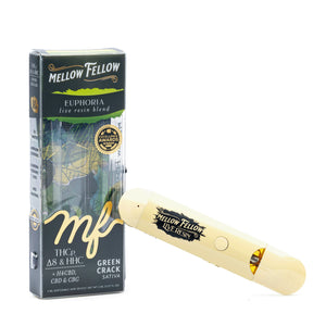 MELLOW FELLOW EUPHORIA BLEND THCP/D8/HHC 2ML DISPOSABLE - GREEN CRACK