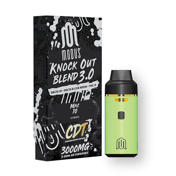 MODUS KNOCK OUT BLEND CDT 3.0 D10+THCP+D8 LIVE RESIN 3GM DISPOSABLE 5CT/BX - MAC 10