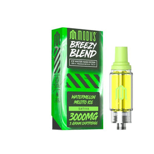 MODUS BREEZY BLEND CB9-A D8/THC-P 3GM CARTRIGES-WATERMELON MOJITO ICE