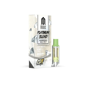 MODUS PLATINUM BLEND CB9-A /THC-P 2GM CARTRIGES-OFF WHITE RUNTZ