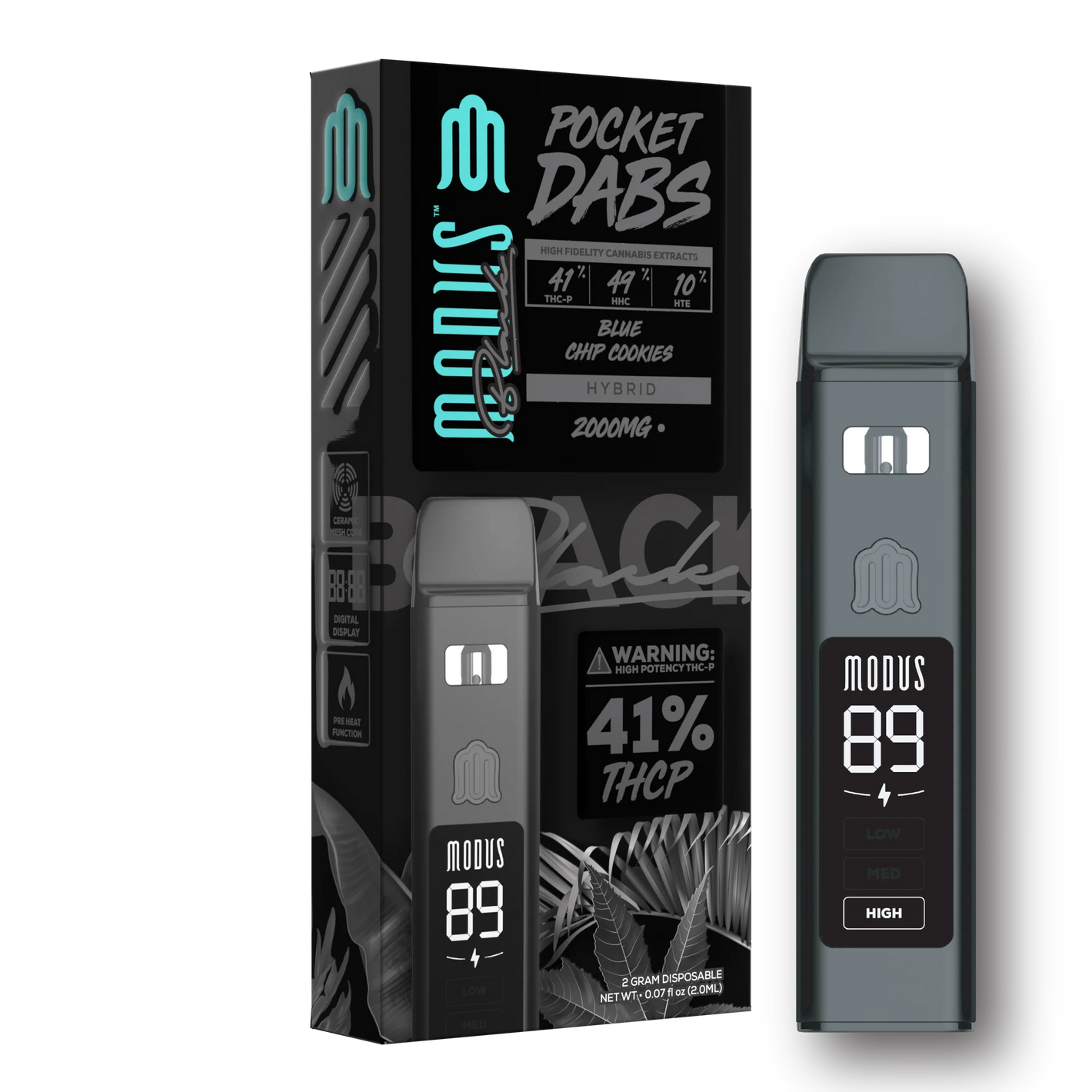 MODUS POCKET DABS THCP 2G DISPOSABLE-BLUE CHIP COOKIES