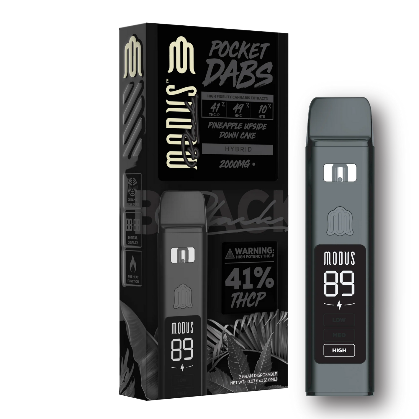 MODUS POCKET DABS THCP 2G DISPOSABLE-PINAPPLE UPSIDE DOWN CAKE
