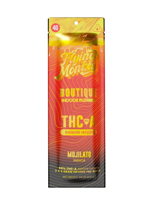 FLYING MONKEY BOUTIQUE THC-A 4GM 2PK PRE ROLL 10CT/BX INDICA - MOJILATO