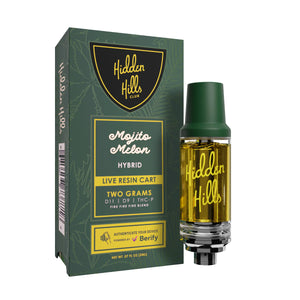 HIDDEN HILLS LIVE RESIN 2GM D11/D9/THCP CARTRIDGE - MOJITO MELON