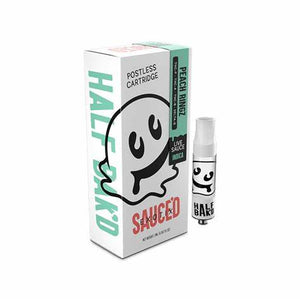 HALF BAK'D SAUCED EXOTIX THC-P/A/B/D9 2GM CARTRIDGE - PEACH RINGZ