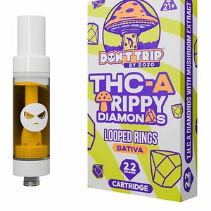 DOZO THC-A TRIPPY DIAMONDS 2.2GM CARTRIDGE - LOOPED RINGS