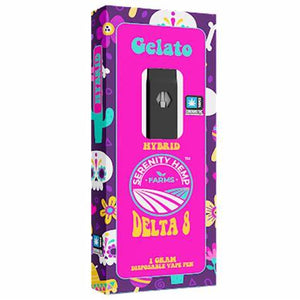 SERENITY DELTA 8 1GM DISPOSABLE 12CT/BOX - GELATO