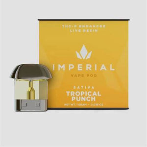IMPERIAL THC-P LIVE RESIN 1GM DISPOSABLE VAPE POD- TROPICAL PUNCH