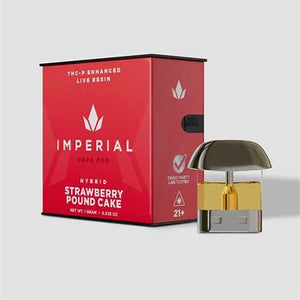 IMPERIAL THC-P LIVE RESIN 1GM DISPOSABLE VAPE POD- STRAWBERRY POUND CAKE