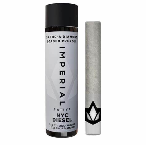 IMPERIAL THC-A DIAMON LOADED PRE-ROLL 2GM - NYC DIESEL