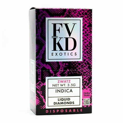 FVKD EXOTICS LIQUID DIAMONDS 3.5GM DISPOSABLE - ZWATZ