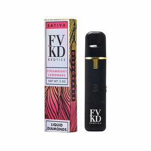 FVKD EXOTICS LIQUID DIAMONDS 3.5GM DISPOSABLE - STRAWBERRY LEMONADE