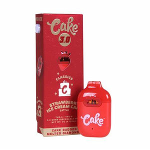 CAKE CLASSICS THCA/P 3GM DISPOSABLE - STRAWBERRY ICE CREAM CAKE
