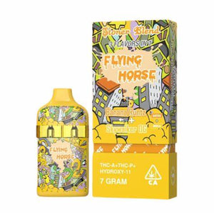 FLYING HORSE STONER BLEND THC9/P/HYD11 7GM DISPOSABLE - BANANA RUNTZ/SKYWALKER OG
