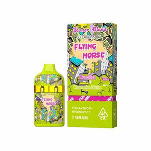 FLYING HORSE STONER BLEND THC9/P/HYD11 7GM DISPOSABLE - MUNCHIES/WATERMELON ZKITTLEZ