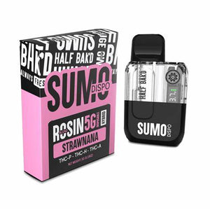 HALF BAK'D SUMO ROSIN THCP/H/A 5GM DISPOSABLE - STRAWNANA