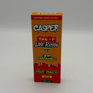 CASPER THC-P LIVE ROSIN MINI 1GM DISPOSABLE - FRUIT PUNCH