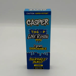 CASPER THC-P LIVE ROSIN MINI 1GM DISPOSABLE - BLUE RAZZ BURST