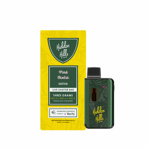 HIDDEN HILLS LIVE SHATTER BAR HHCH/HHCA/HHCP 3GM DISPOSABLE - PINK CERTZ