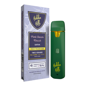 HIDDEN HILLS FRESH FROZEN BAR THCA ULTRA/B/D9 2GM DISPOSABLE - PINK GREEN KRACK