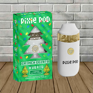 PIXIE DUST POD WINTER EDITION THC-P BLACK DIAMOND 4ML KIT - GRINCH GELATO