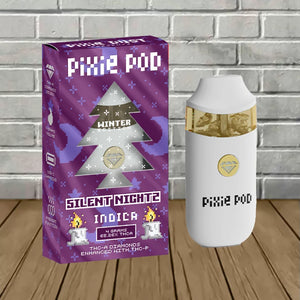 PIXIE DUST POD WINTER EDITION THC-P BLACK DIAMOND 4ML KIT - SILENT NIGHTZ