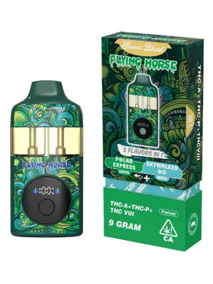 FLYING HORSE STONER BLEND THC9/P/8 9GM DISPOSABLE - POLAR EXPRESS/SKYWALKER OG