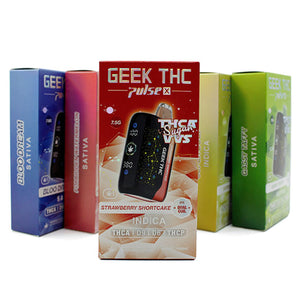 GEEK THC PULSE X CB9A/D8/THCP 7.5GM DISPOSABLE-STRAWBERRY SHORTCAKE