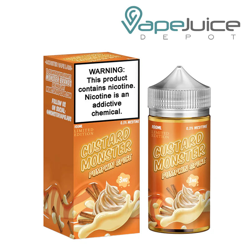 CUSTARD MONSTER VAPE E-LIQUID 100ML - 0MG