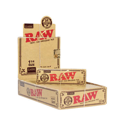 RAW CLASSIC 20TH ANIVERSARY KING SIZE SLIM 32/PK 50CT/BOX