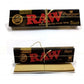 RAW CONNOISSEUR CLASSIC BLACK KING SIZE SLIM+TIPS 24CT/BOX