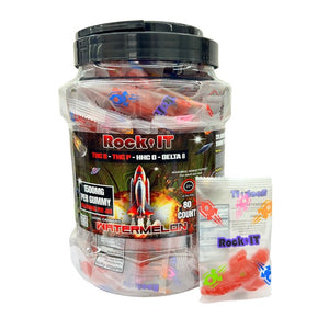 Rock IT THC-B THC-P HHC-O D8 1500mg Gummies 80 in a Jar