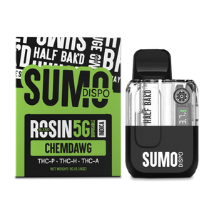 HALF BAK'D SUMO ROSIN THCP/THC/A 5GM DISPOSABLE - CHEMDAWG