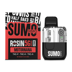 HALF BAK'D SUMO ROSIN THCP/THC/A 5GM DISPOSABLE - MOTORNANA